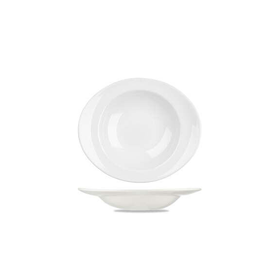Porcelanowy talerz do makaronu 31 x 26,5 cm | CHURCHILL, Orbit