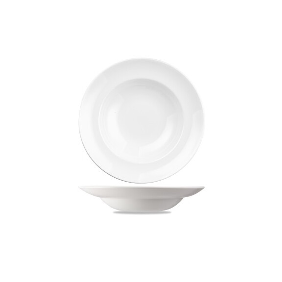 Porcelanowy talerz do makaronu 31 x 26,5 cm | CHURCHILL, Equation