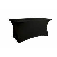 Stół cateringowy prostokątny dł. 152,4 cm z czarnym pokrowcem | VERLO, V-STP150PC