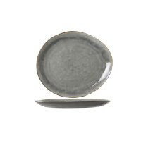 Laguna Blue-Grey owalny talerz prezentacyjny 32,5 x 28,5 cm | COSY & TRENDY, Laguna