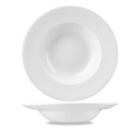 Porcelanowy talerz głęboki z szerokim rantem 28 cm  | CHURCHILL, Profile