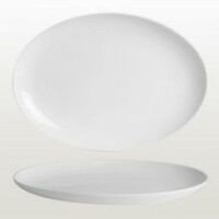 Porcelanowy półmisek bez rantu 45 cm | AMBITION, Simple
