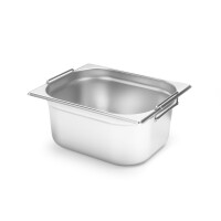 Pojemnik ze stali nierdzewnej z chowanymi uchwytami GN ½ 150 mm | HENDI, Budget Line