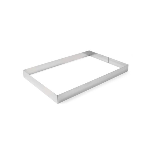 Rant prostokątny piekarniczo – cukierniczy o wysokości 5 cm, 38,5x28,5 cm | HENDI, 512418