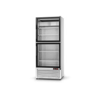 Szafa chłodnicza jednostronnie przeszklona z drzwiami skrzydłowymi, jednokomorowa, dwudrzwiowa, agregat dolny, 4 kl., 725x720x2000 mm | RAPA, SCh - S 