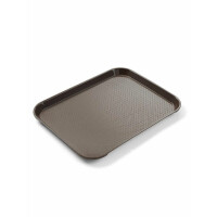Taca polipropylenowa duża 26,5x34,5 cm, brązowa | HENDI, 878743