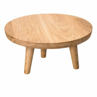 Podstawa dębowa okrągła niska, śr. 28 cm | VERLO, Simple