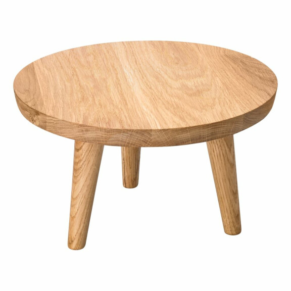 Podstawa dębowa okrągła wysoka, śr. 28 cm | VERLO, Egzos