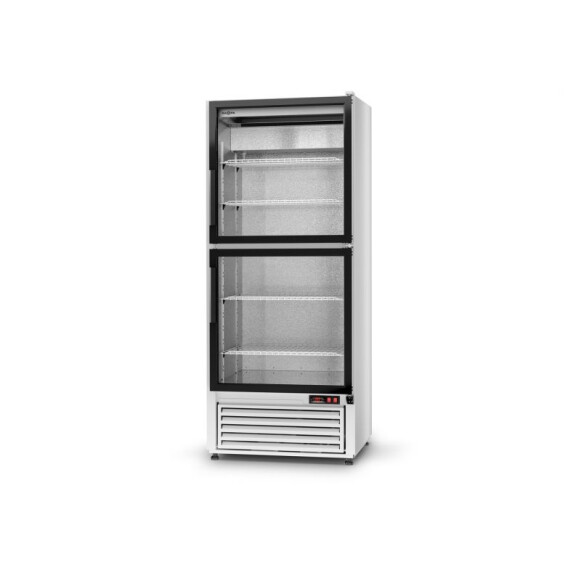 Szafa chłodnicza jednostronnie przeszklona z drzwiami skrzydłowymi, jednokomorowa, dwudrzwiowa, agregat dolny, wentylator, 3 kl., 725x720x2000 mm | RA