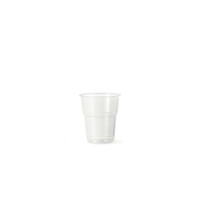 Kubek jednorazowy 250 ml, biodegradowalny, przezroczysty, 50 szt. PLA | ALCAS, BioHappy