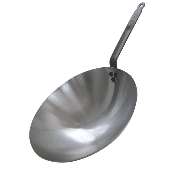 Wok ze stali węglowej o średnicy 35,5 cm | DE BUYER, Carbon Plus