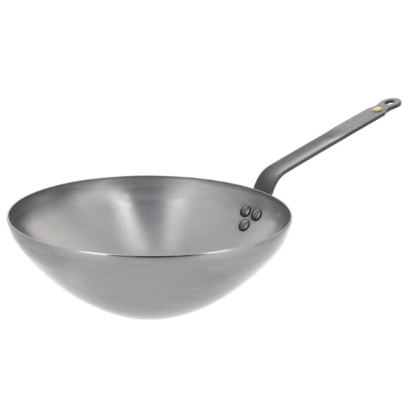 Wok ze stali węglowej o średnicy 40 cm | DE BUYER, Carbon Mineral