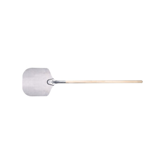 Łopata aluminiowa do pizzy 40,5x45,5 cm z uchwytem drewnianym 100 cm | HENDI, 617861