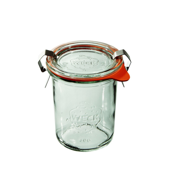 Mini słoik z pokrywką, uszczelką i spinkami o pojemności 160 ml – komplet 12 sztuk | WECK, Mini Sturz