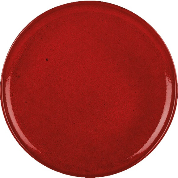 Talerz z czerwonej porcelany do serwowania pizzy o średnicy 28 cm | PORLAND, Seasons Magma