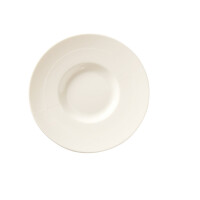 Talerz prezentacyjny z kremowej porcelany, o średnicy 31,8 cm | FINE DINE, Crema
