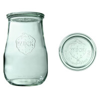 Słoik z pokrywką o pojemności 1750 ml – komplet 4 sztuk | WECK, Tulip
