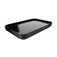 Pojemnik ekspozycyjny z melaminy 190x300x17 mm, czarny, 5 szt. | BARTSCHER, 17S-190x300