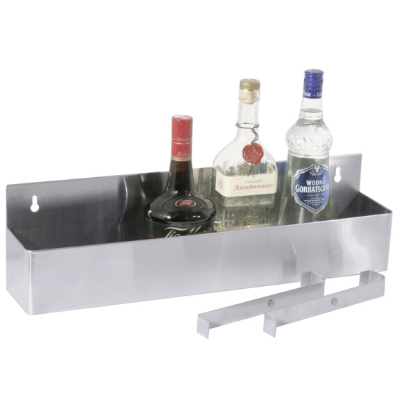 Naścienny pojemnik nierdzewny na butelki 560x150x100 mm | CONTACTO, 7551/056