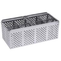 Koszyk na sztućce ze stali nierdzewnej 325x150x125 mm | CONTACTO, 1060/008