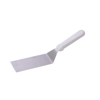 Łopatka do steków - wąska o długości 18 cm, rączka z białego tworzywa | TOM-GAST, T-177-28