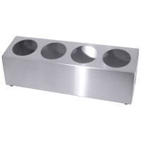 Pojemnik na sztućce ze stali nierdzewnej 565x150x150 mm | CONTACTO, 283/004