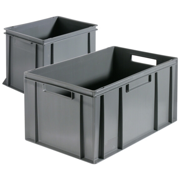 Pojemnik transportowy z polietylenu 600x400x210 mm | CONTACTO, 2511/621