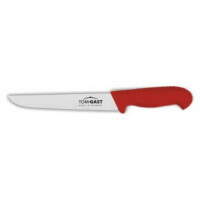 Nóż masarski o długości 24 cm czerwony | TOM-GAST, T-4500-24R