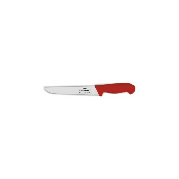 Nóż masarski o długości 24 cm czerwony | TOM-GAST, T-4500-24R