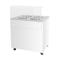 Dystrybutor do lodów, witryna do lodów, konserwator, retro, 4 tub, okrągłe kuwety, 843x670x895 mm | RESTO QUALITY, GELATO POZETTI 4
