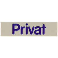 Tabliczka samoprzylepna „Privat” | CONTACTO, 7673/017