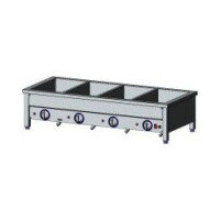 Bemar elektryczny z niezależnym sterowaniem, nastolny 4xGN 1/1 200, 140x60x35 cm | EGAZ, BE-4NS