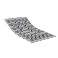 Silikonowa mata do ciastek 30x17,6 cm, 48 mini półkul 25x10 mm | DE BUYER, Elastomoule