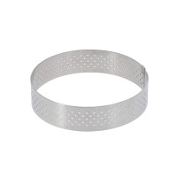Rant okrągły perforowany o średnicy 10,5 cm, wysokość: 2 cm | DE BUYER, D-3099-04