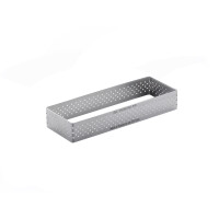 Rant prostokątny perforowany o wymiarach 28x11x2 cm | DE BUYER, D-3099-33