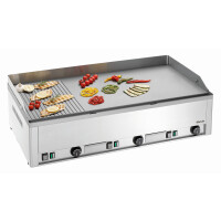Płyta grillowa elektryczna 1/3 ryflowana, 2/3 gładka, 980x535x290 mm | BARTSCHER, GDP 980E-GR