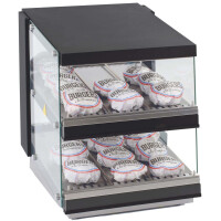 Podgrzewacz do burgerów, witryna grzewcza, dwie półki, 0,98 kW, 550x707x691 mm | RESTO QUALITY, RQBIN552