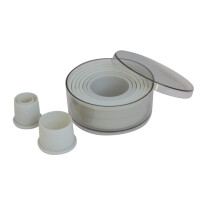 Wycinarka okrągła gładka od 2 do 10 cm, zestaw 9 szt.  | DE BUYER, D-4308-00