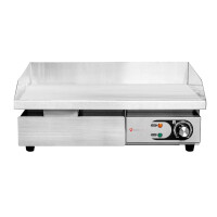 Płyta grillowa elektryczna, gładka, nastawna, 3 kW, 550x430x250 mm | RESTO QUALITY, RQEG818