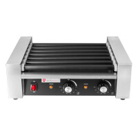 Opiekacz rolkowy do hot dogów, podgrzewacz rolkowy, 7 rolek, teflon, 520x305x205 mm | RESTO QUALITY, RQHD 7