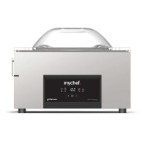Pakowarka próżniowa komorowa, nastawna, listwa 455 + 455 mm, pompa BECKER 20 m3/h, 1,2 kW, 620x599x453 mm | MYCHEF, goSENSOR L, TGL2K2E2