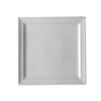 Talerz płaski – kwadratowy 27x27 cm, biała porcelana | RAK, Classic Gourmet