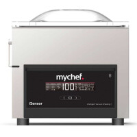 Pakowarka próżniowa komorowa, nastawna, listwa 315 mm, pompa BUSCH 8 m3/h, 0,96 kW, 388x546x389 mm | MYCHEF, iSENSOR S, TIS8B1E2