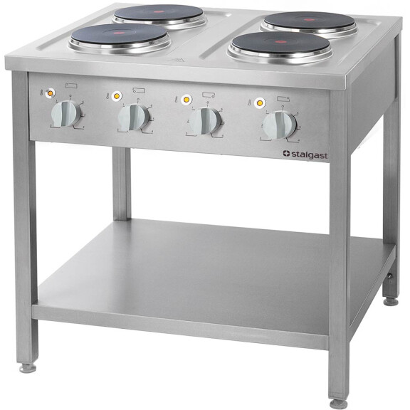 Kuchenka elektryczna wolnostojąca 10 kW, 4 palniki | STALGAST, 979500