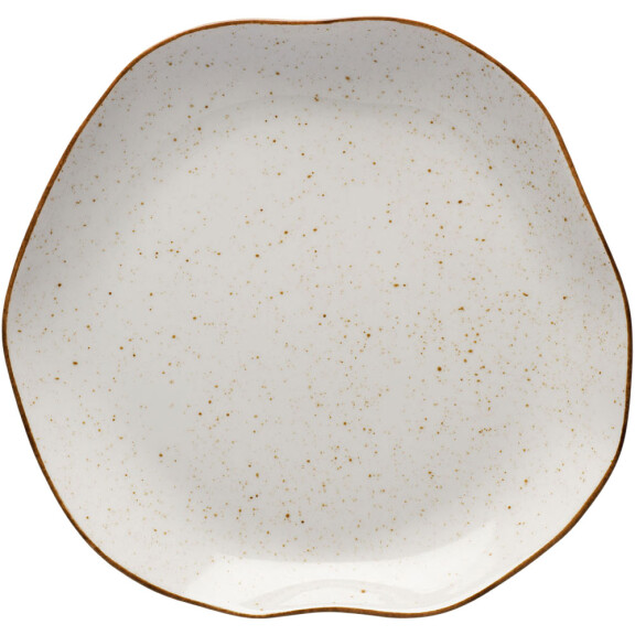 Talerz płytki, kolor beżowy, 250 mm | LUBIANA, Stone Age