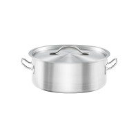 Garnek niski z pokrywką, stalowy, śr. 240 mm, 3.6 l | STALGAST, Basic