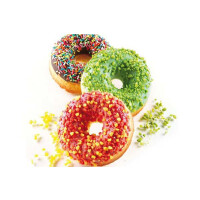 Forma silikonowa 600x400 mm SQ059 Donuts, 24x 133 ml, 85x29 mm | SILIKOMART, 60x40 Sessanta Quaranta
