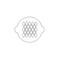 Plastikowy szablon do zdobienia, romby - ACC057 | SILIKOMART, 70.002.99.0060