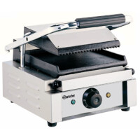 Grill kontaktowy pojedynczy, góra ryflowana, dół gładki 290x370x200 mm | BARTSCHER, A150668