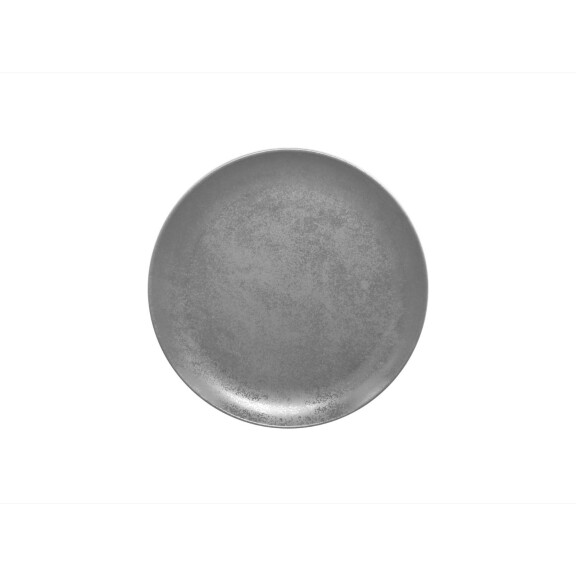 Talerz płaski okrągły 24 cm, szara porcelana | RAK, Shale